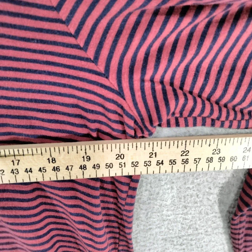 Madewell Turtleneck Top Womens Size XL Blue Red Striped Casual Long Sleeve - Picture 6 of 12
